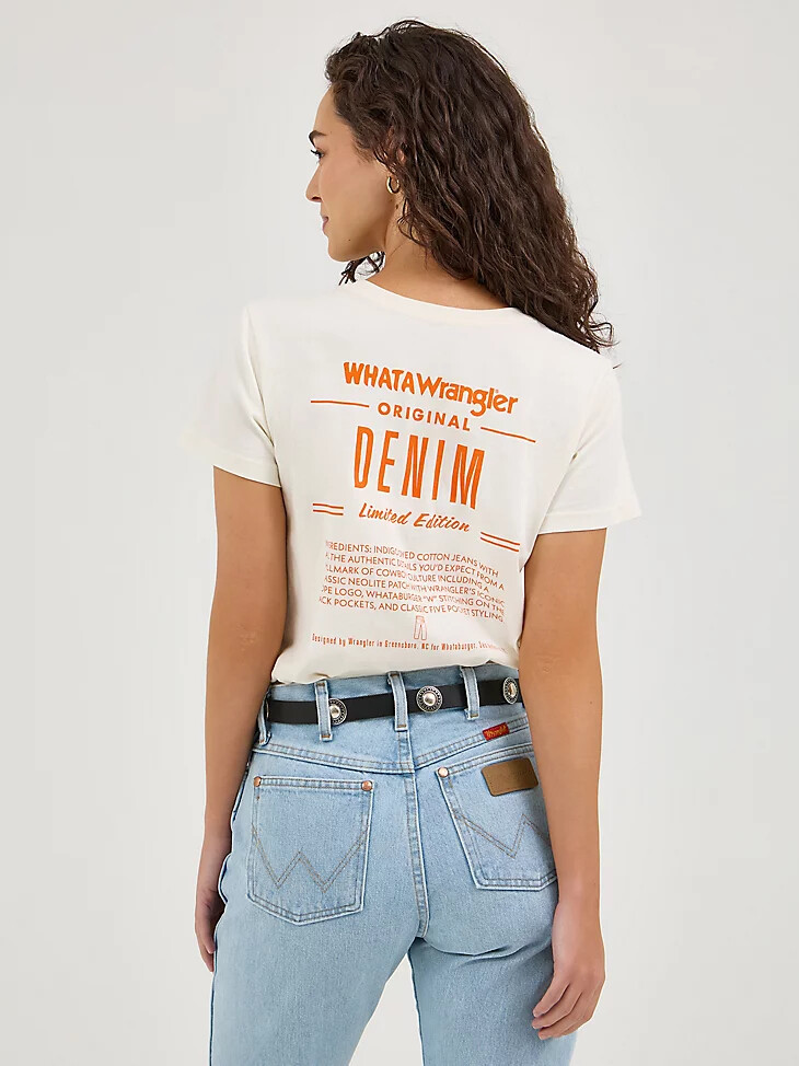 maglietta da donna wrangler x whataburger marshmallow