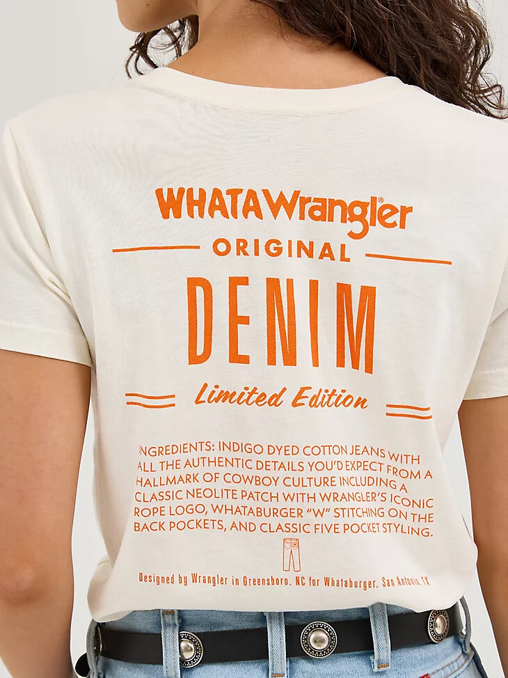 maglietta da donna wrangler x whataburger marshmallow