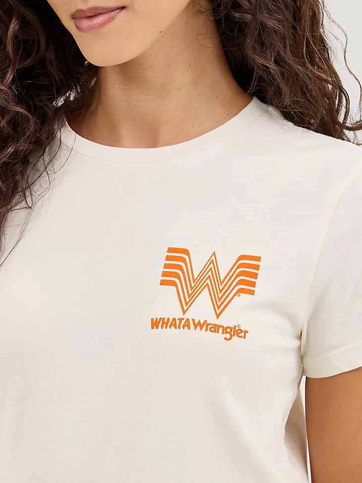 maglietta da donna wrangler x whataburger marshmallow