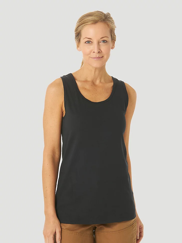 canotta da donna wrangler riggs workwear performance nera