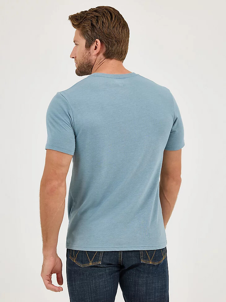 maglietta da uomo con logo della bandiera americana wrangler bandiera di piombo