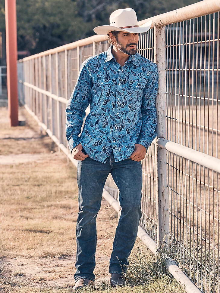 jeans bootcut slim fit wrangler retro da uomo hayward