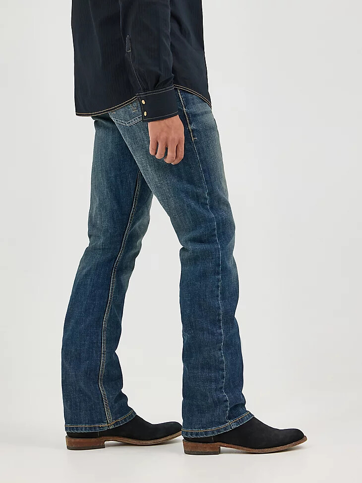 jeans bootcut slim fit wrangler retro da uomo layton