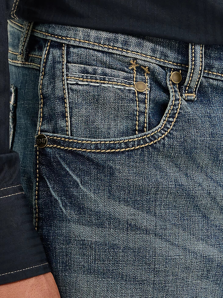 jeans bootcut slim fit wrangler retro da uomo layton