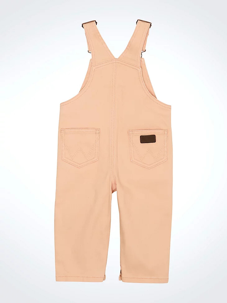 salopette di jeans rosa per bambina