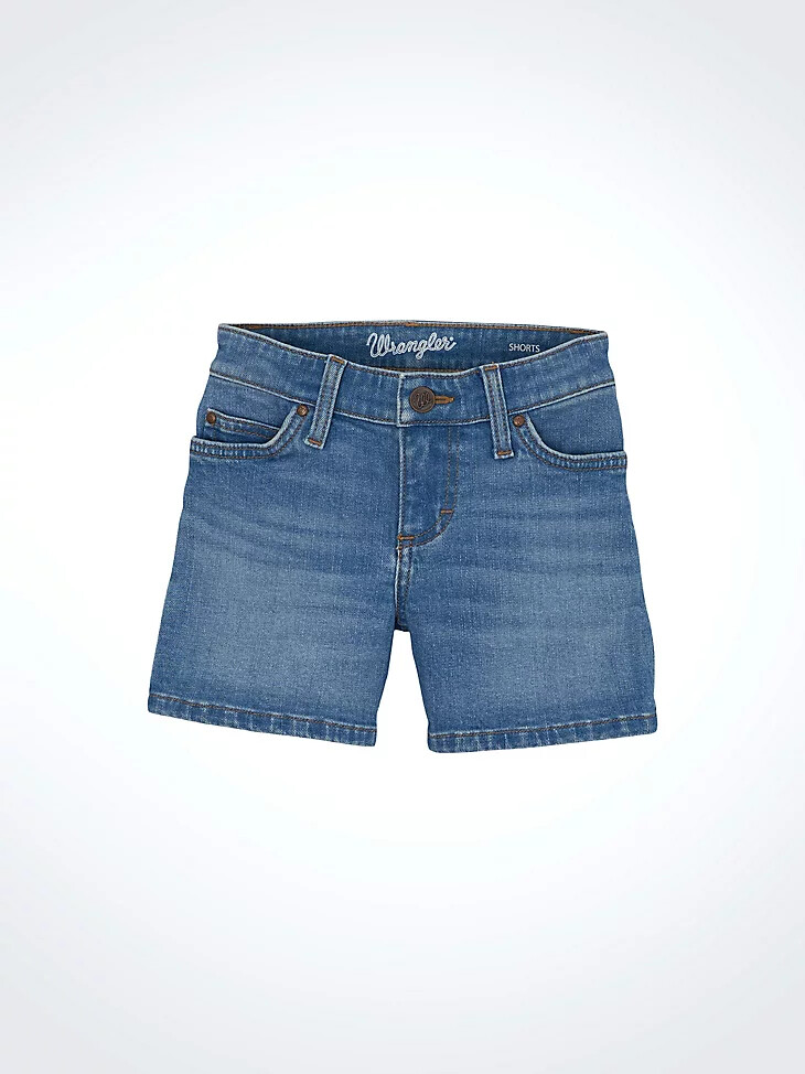 pantaloncini in denim con orlo per bambina ariana