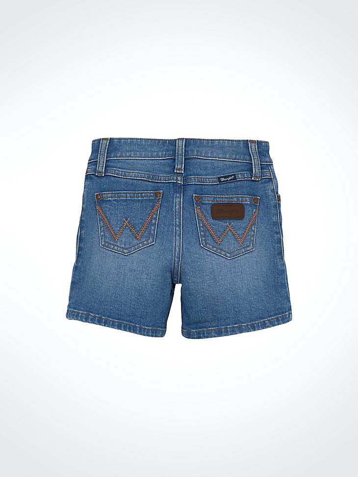 pantaloncini in denim con orlo per bambina ariana