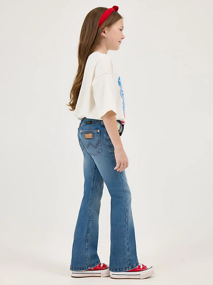 stivali wrangler x lainey wilson da bambina modello wrangler blue wash
