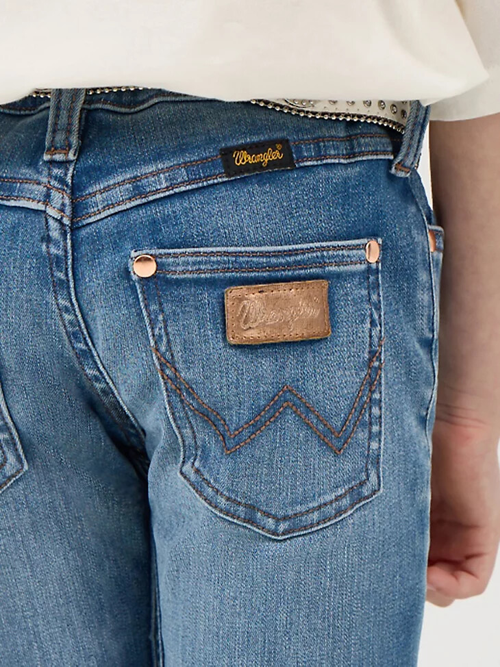 stivali wrangler x lainey wilson da bambina modello wrangler blue wash