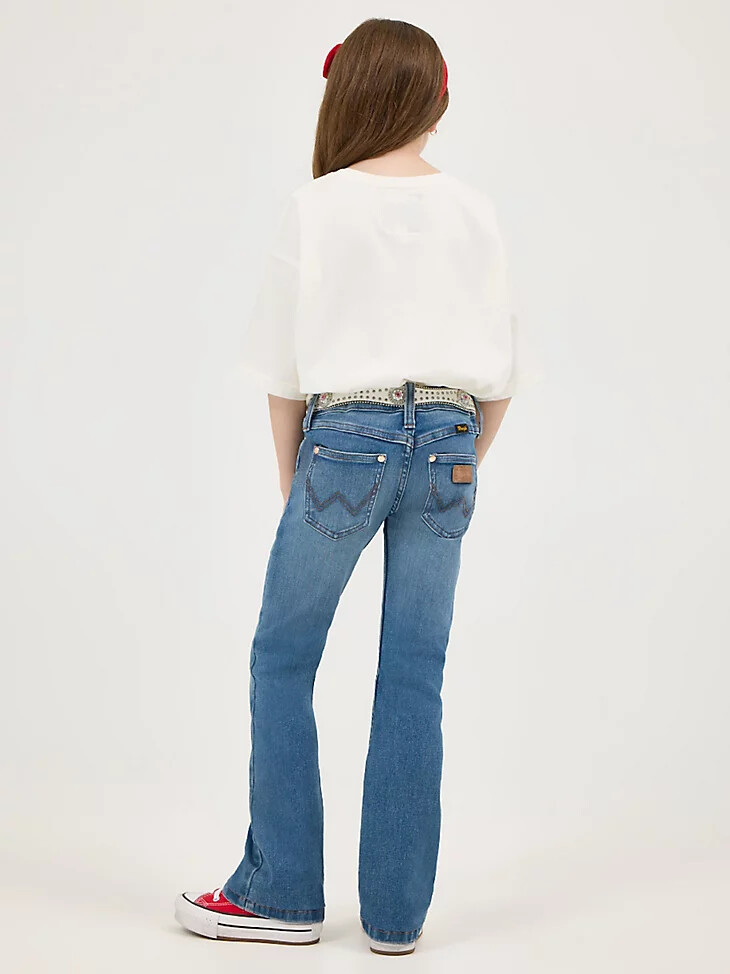stivali wrangler x lainey wilson da bambina modello wrangler blue wash