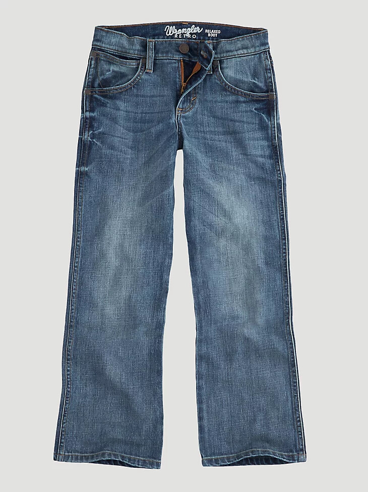 jeans bootcut rilassati wrangler retro da ragazzo 4-7 greeley