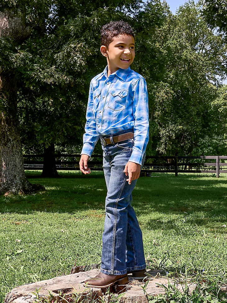 jeans wrangler retro slim boot da ragazzo 4-20 layton