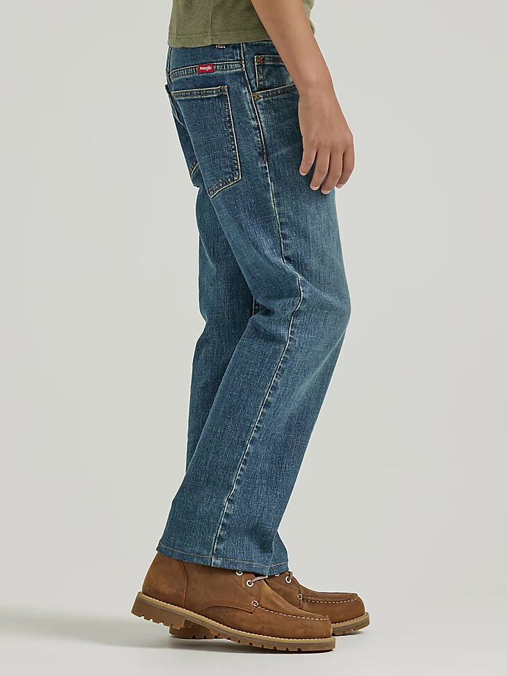 jeans bootcut elasticizzati wrangler five star classic da ragazzo 8-16 wasteland