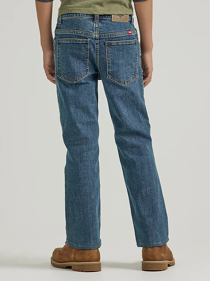 jeans bootcut elasticizzati wrangler five star classic da ragazzo 8-16 wasteland