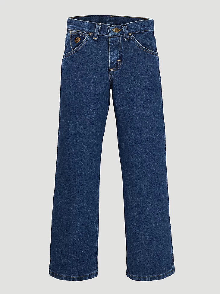 jeans wrangler george strait cowboy cut original fit da ragazzo 8-20 in denim pesante color pietra