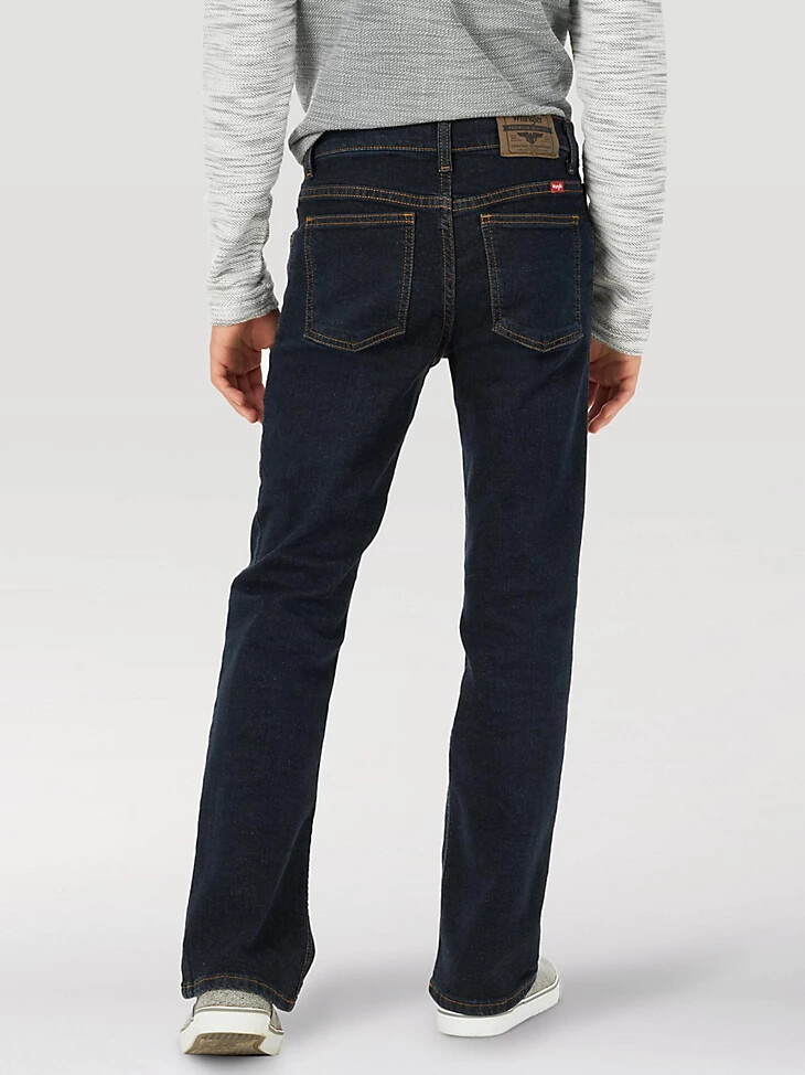 jeans bootcut wrangler five star flex da ragazzo 8-16 indaco intenso