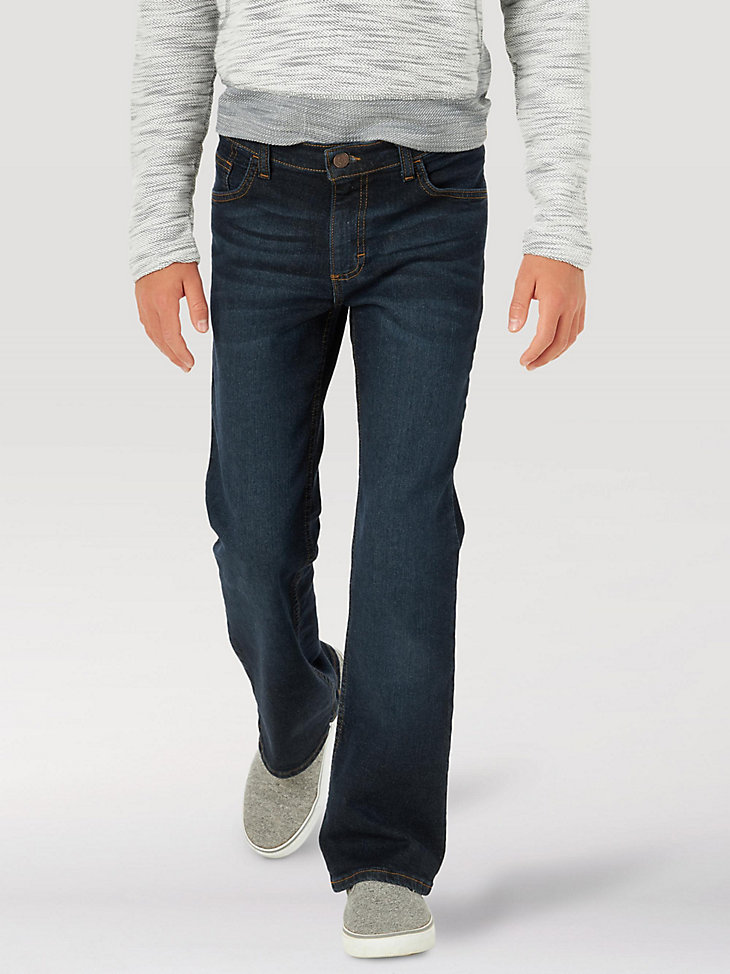 jeans bootcut wrangler five star flex da ragazzo 8-16 indaco intenso