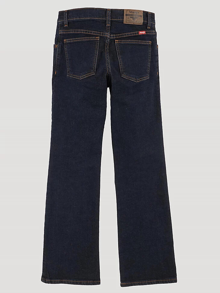 jeans bootcut wrangler five star flex da ragazzo 8-16 indaco intenso