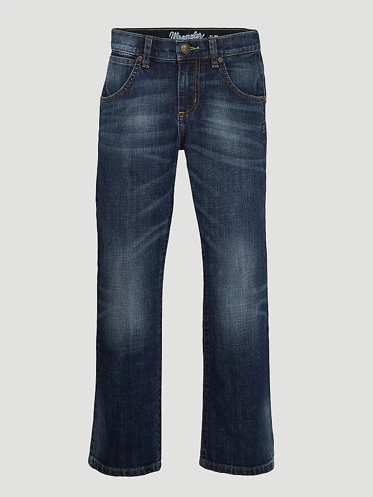 jeans dritti slim wrangler retro da ragazzo 8-20 bozeman