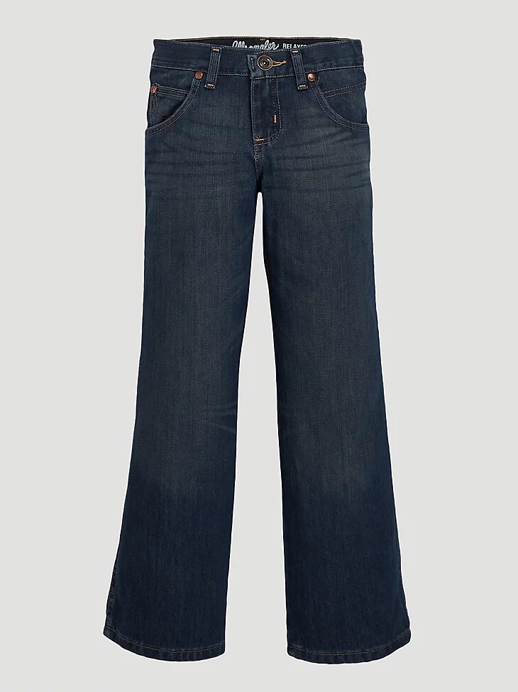 jeans bootcut rilassati wrangler retro per bambini piccoli colore cielo notturno