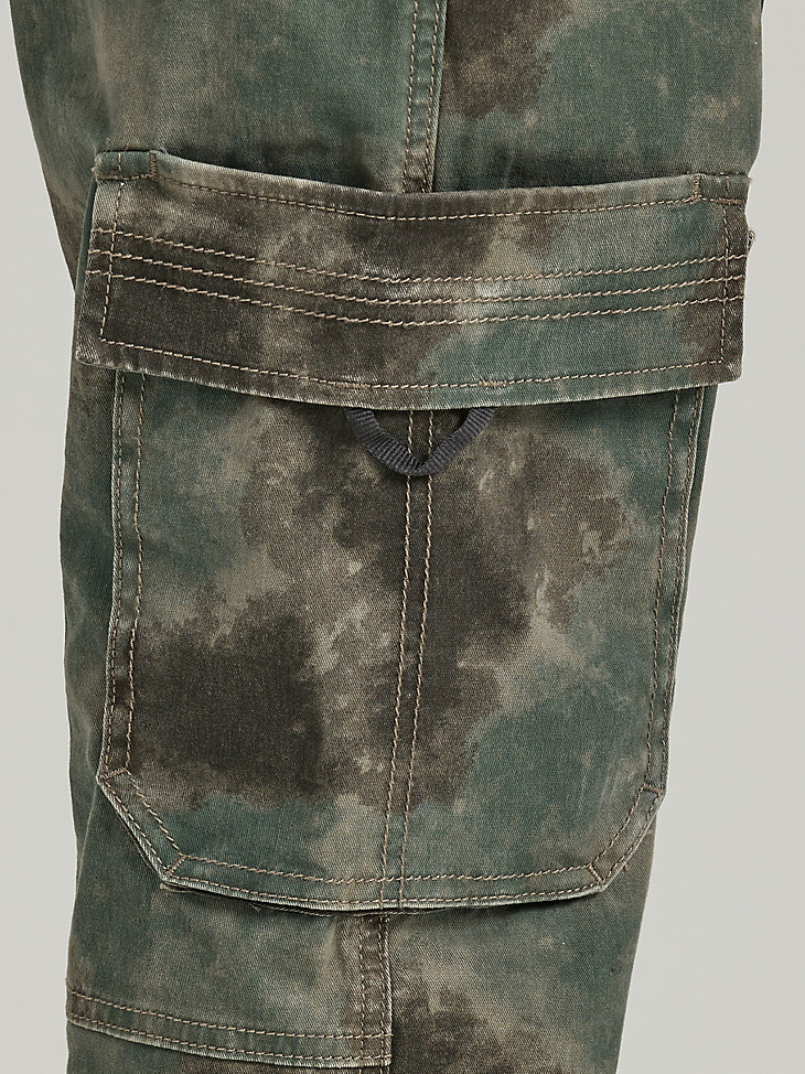 pantaloni cargo larghi da bambino 4-7 blurred camo forest