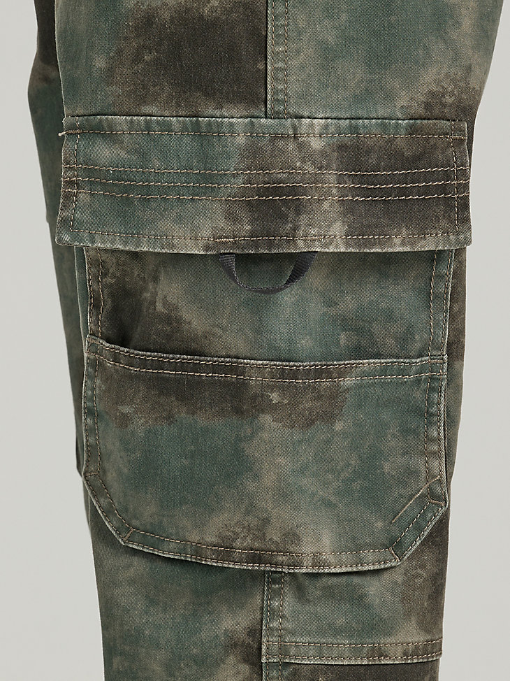 pantaloni cargo larghi da bambino 4-7 blurred camo forest