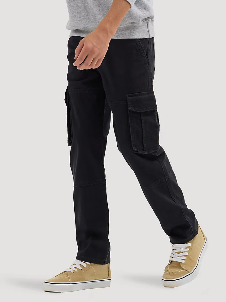 pantaloni cargo charge da ragazzo neri