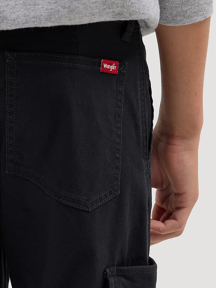 pantaloni cargo charge da ragazzo neri