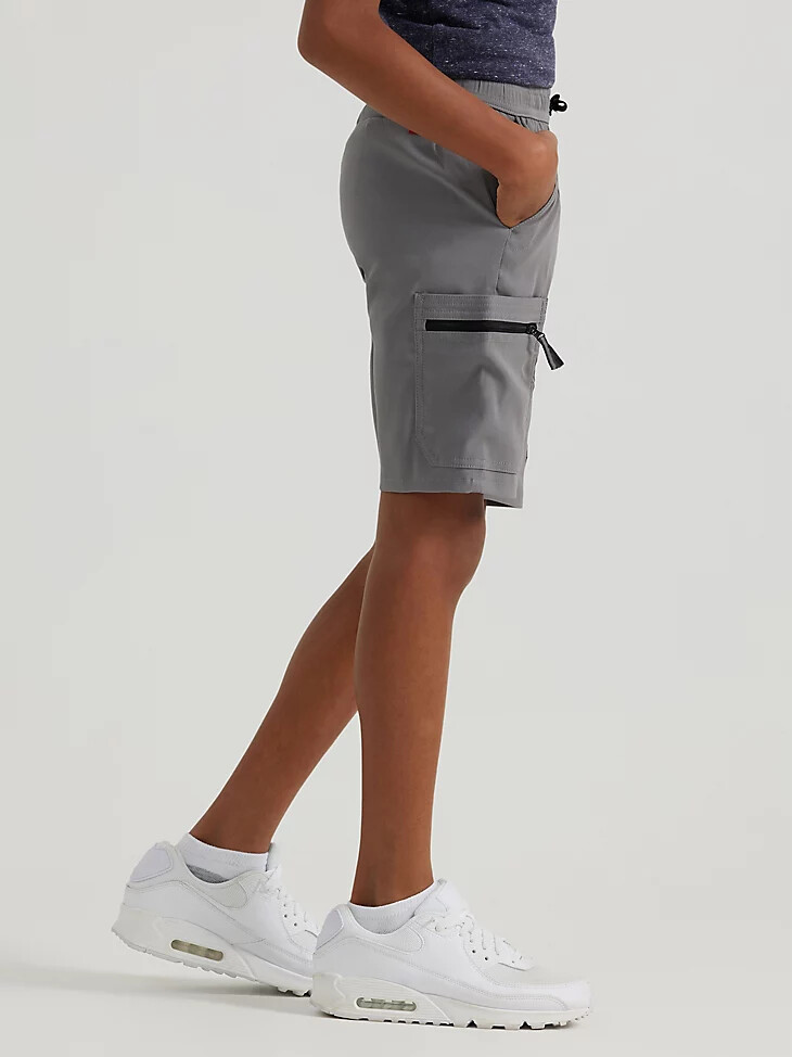 pantaloncini cargo tecnici da ragazzo quiet shade