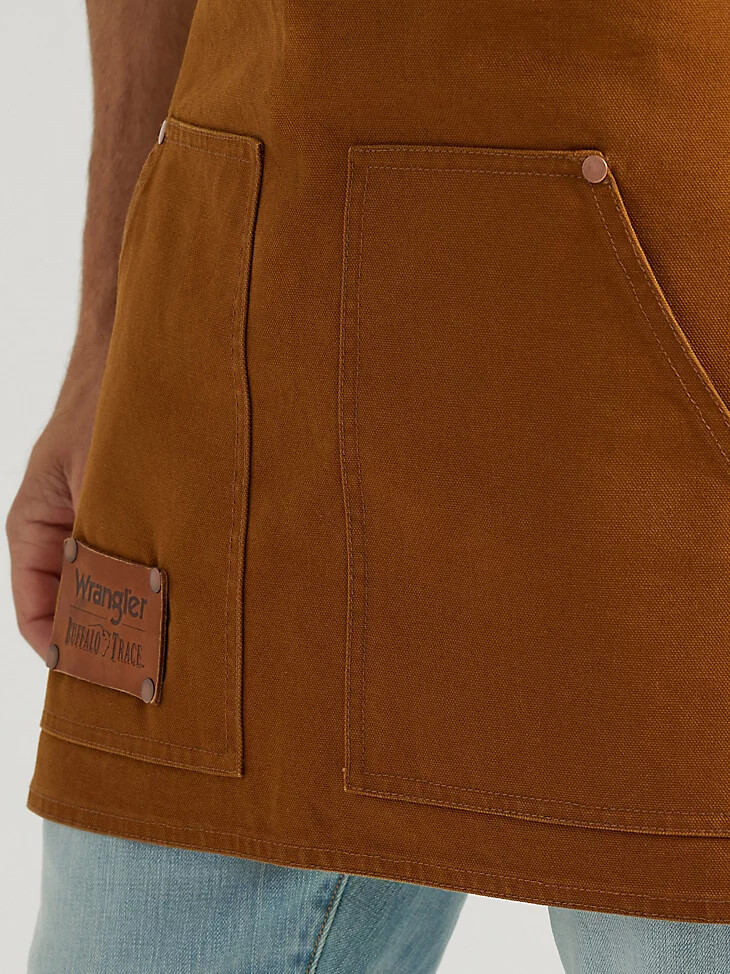 grembiule kilderkin wrangler x buffalo trace in pelle di bufalo