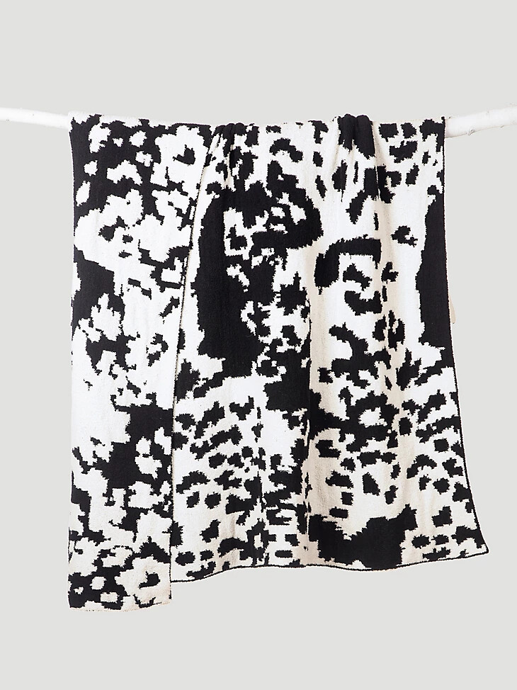 coperta elasticizzata wrangler mucca nera e bianca