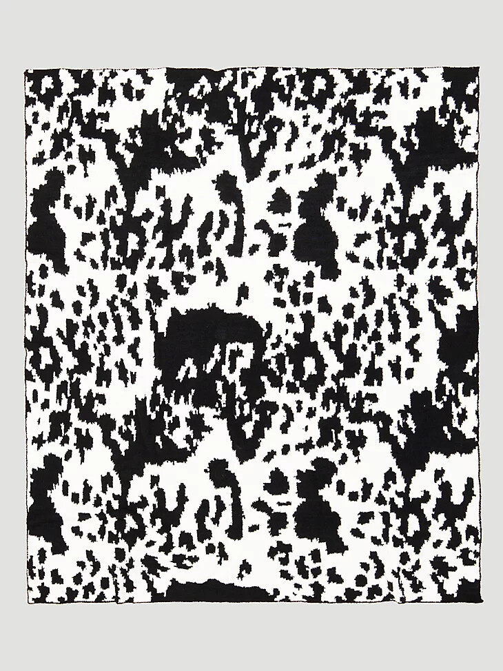 coperta elasticizzata wrangler mucca nera e bianca