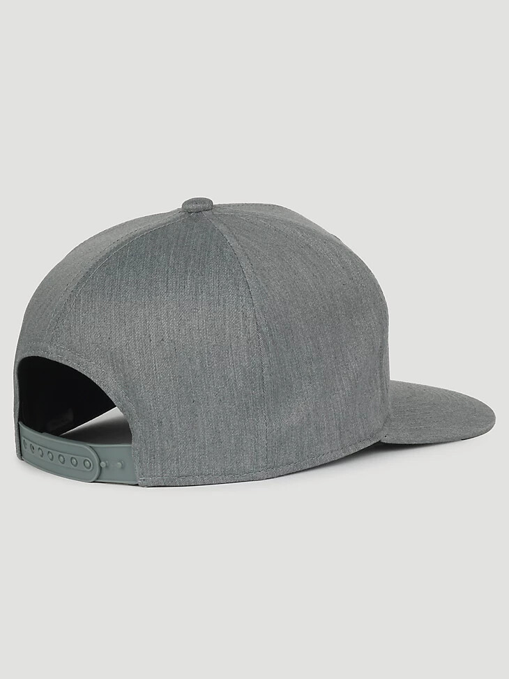 cappellino da baseball da uomo con toppa in pelle steerhead grigio