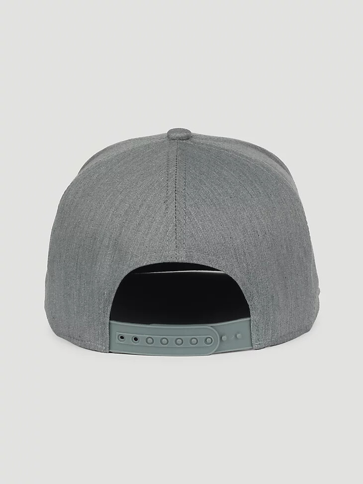 cappellino da baseball da uomo con toppa in pelle steerhead grigio
