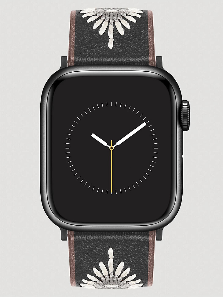 cinturino per orologio universale con cinturino ricamato nero