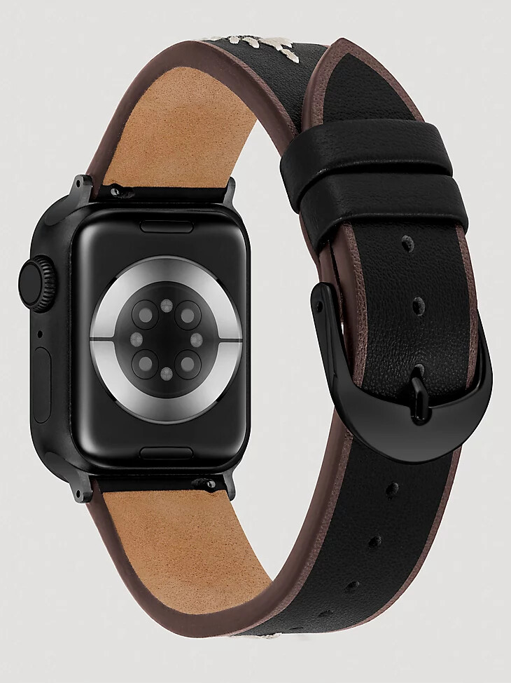 cinturino per orologio universale con cinturino ricamato nero