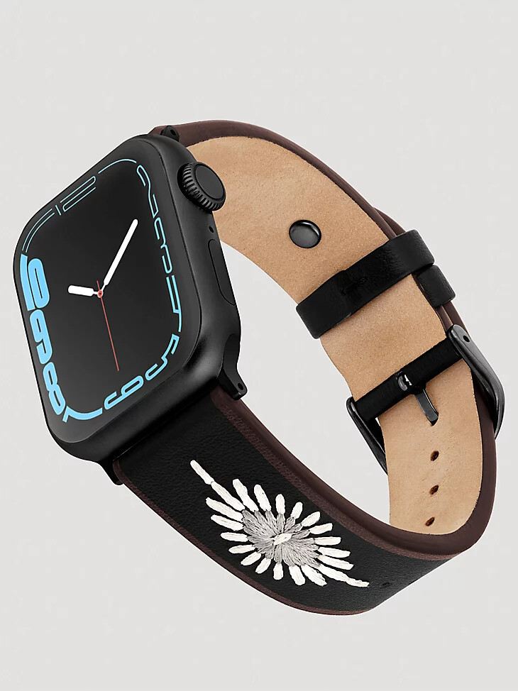 cinturino per orologio universale con cinturino ricamato nero