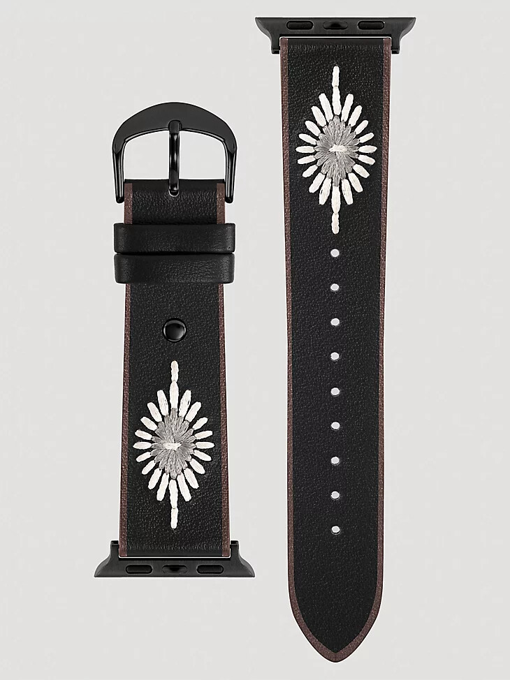 cinturino per orologio universale con cinturino ricamato nero