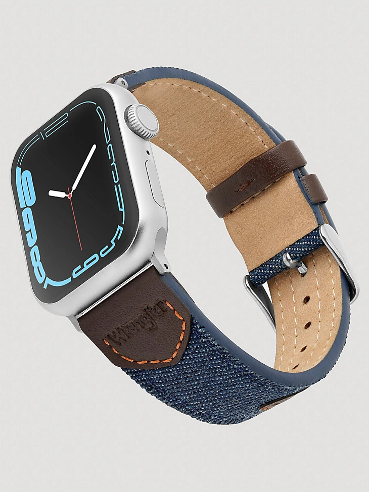 cinturino universale per orologio in pelle denim denim