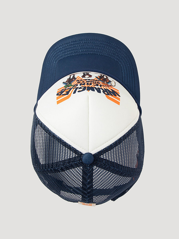 cappello da camionista pauly di wrangler x whataburger colore blu navy