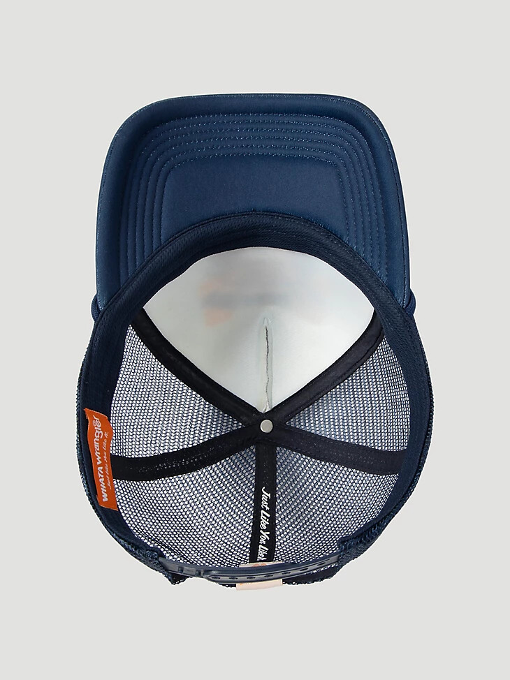 cappello da camionista pauly di wrangler x whataburger colore blu navy