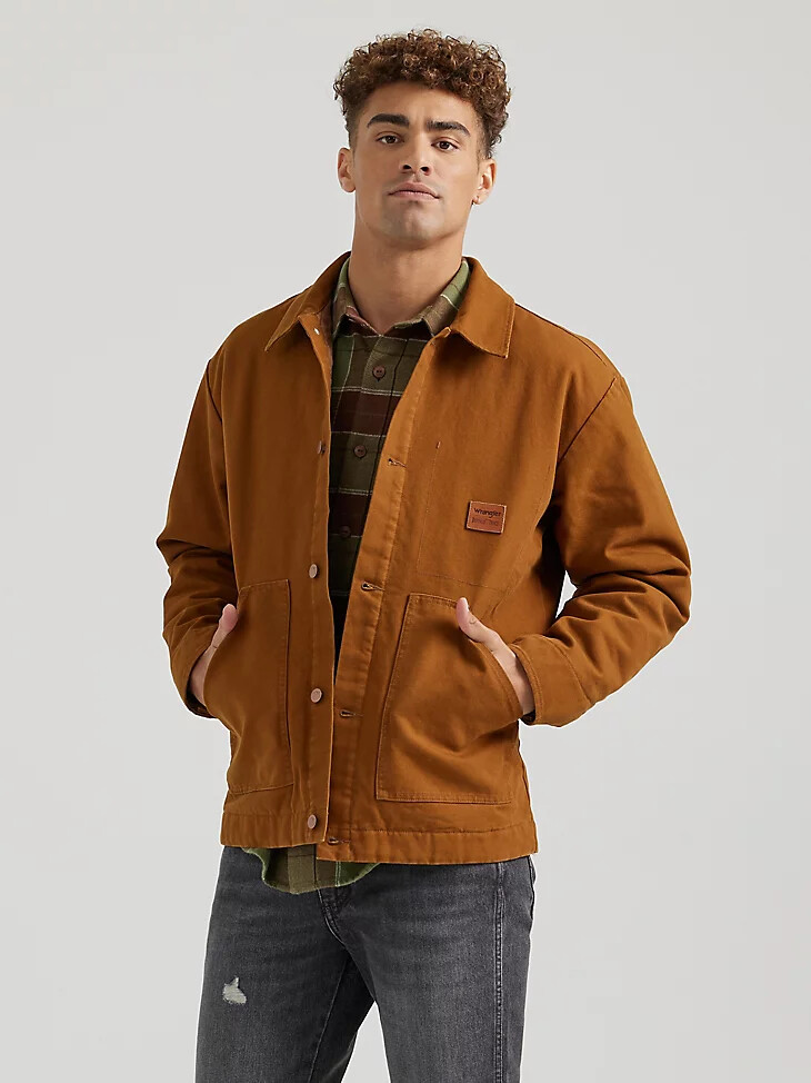 giacca distillers da uomo wrangler x buffalo trace stile antico