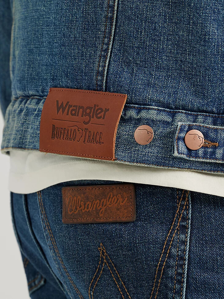 giacca da uomo wrangler x buffalo trace barrel house indaco consumato