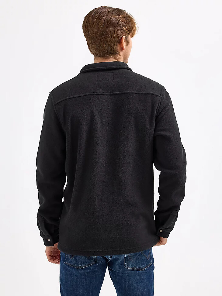 giacca da uomo wrangler collegiate fleece western snap ohio state