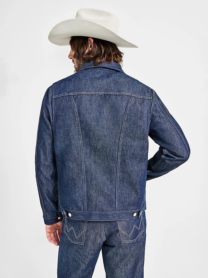 giacca da uomo cone denim white oak sevedge raw indigo