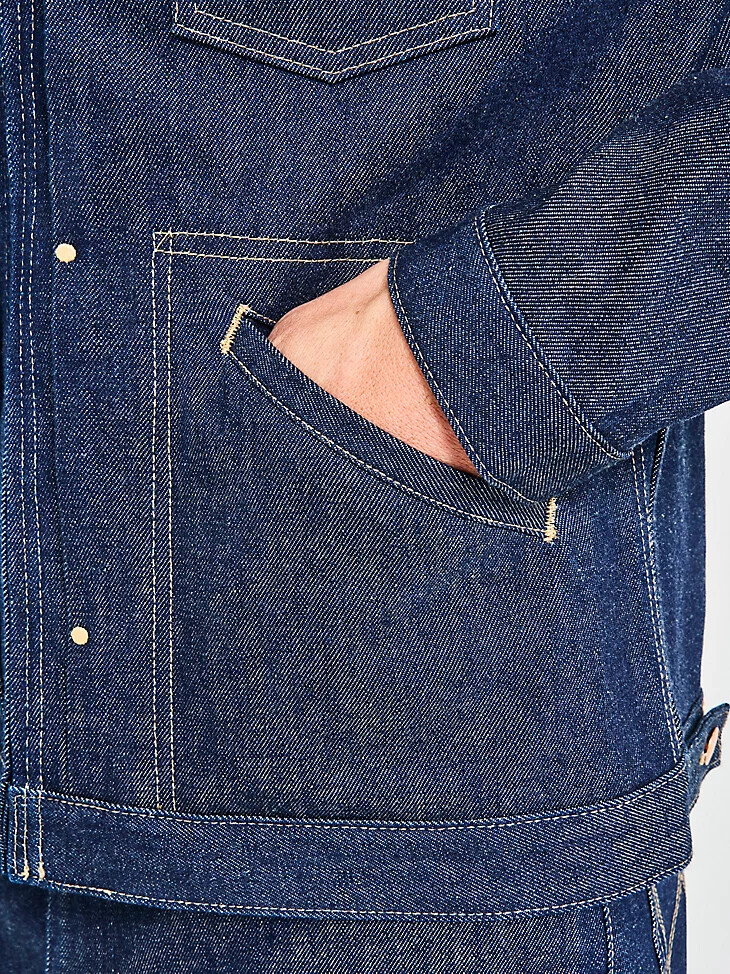 giacca da uomo cone denim white oak sevedge raw indigo