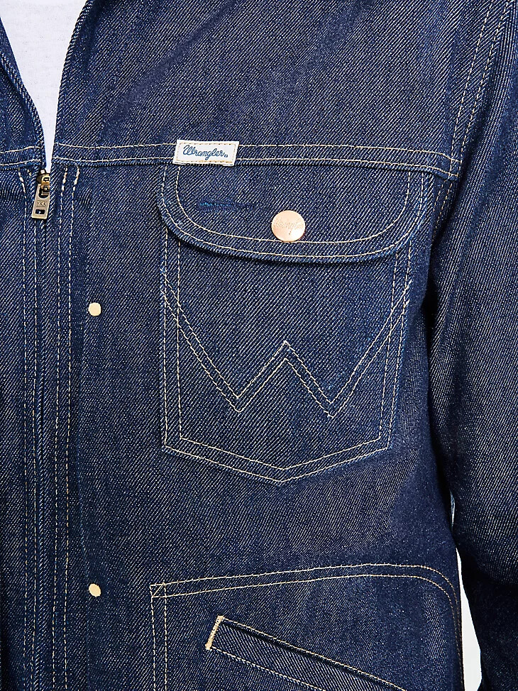 giacca da uomo cone denim white oak sevedge raw indigo
