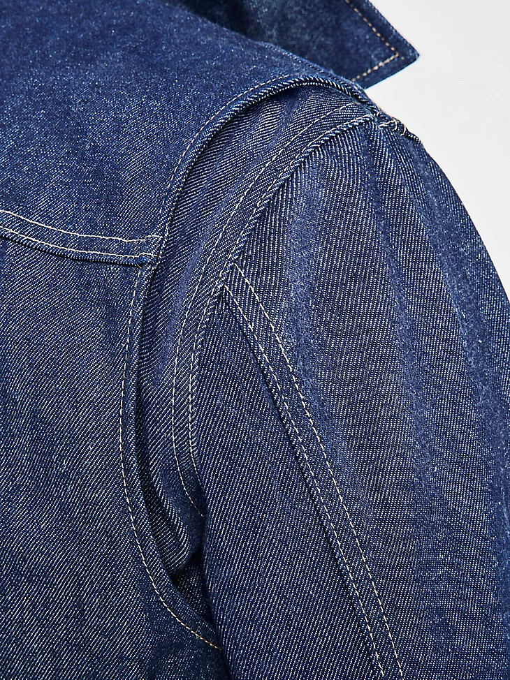 giacca da uomo cone denim white oak sevedge raw indigo