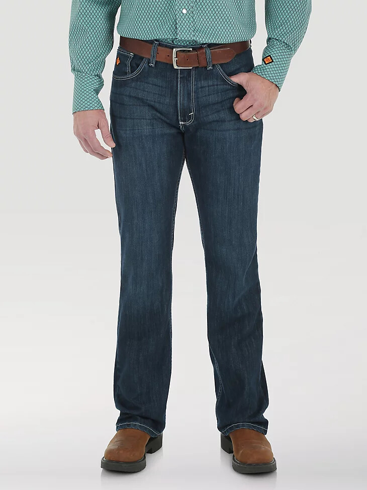 lavaggio con risciacquo per jeans da stivale vintage wrangler fr flame-resistant 20x