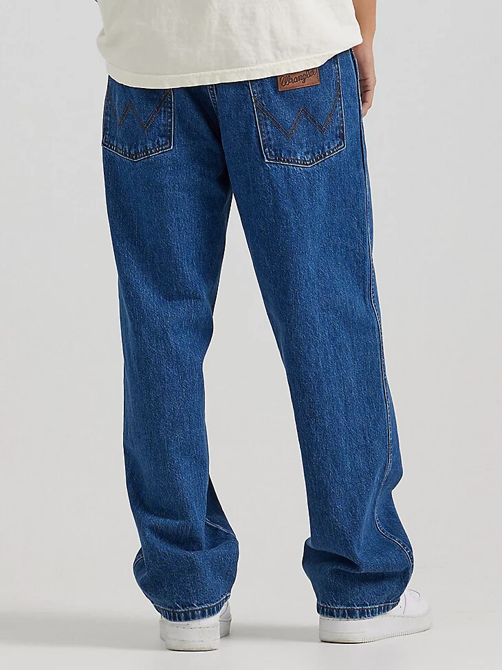 jeans larghi da uomo modello cowboy lavaggio medio